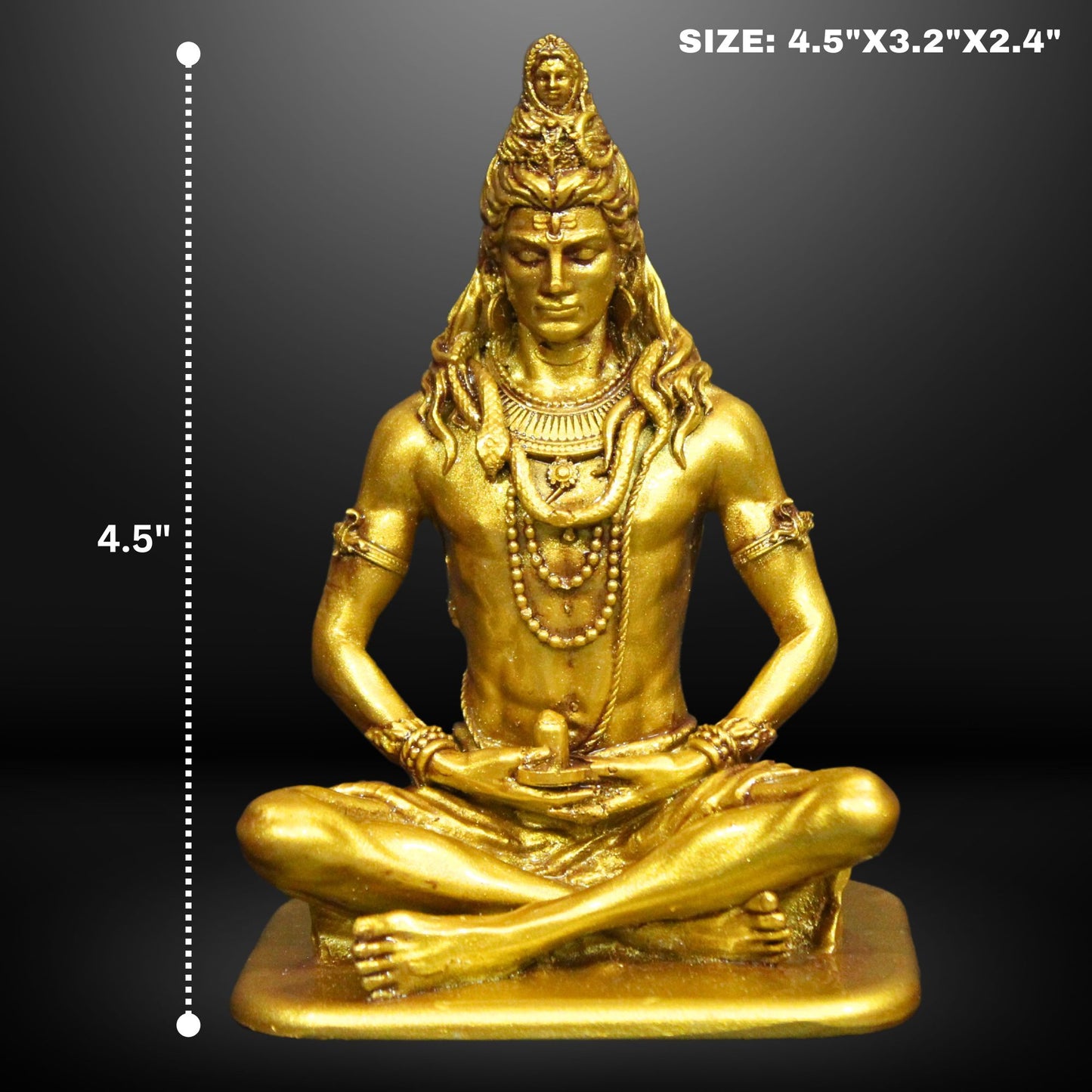 NEEANN Shankar Bholenath Shiva Murti - 4.5 Inch